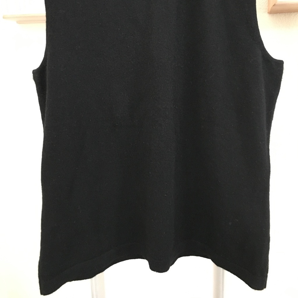 Inc Black Cashmere Tank Sz. Med. View 6